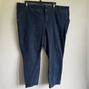 Torrid Dark Wash Blue Denim Trouser Skinny Ankle Jegging Jean Womens 20R Stretch